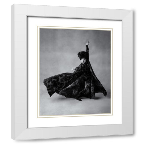 The sorcerer White Modern Wood Framed Art Print with Double Matting by Lai, Jonathan