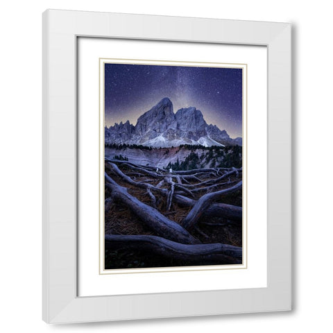 Wurzjoch White Modern Wood Framed Art Print with Double Matting by Ilkovic, David
