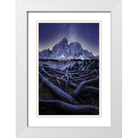 Wurzjoch White Modern Wood Framed Art Print with Double Matting by Ilkovic, David