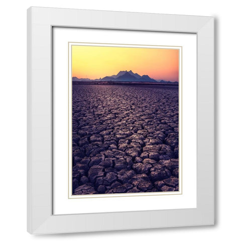 Thirst White Modern Wood Framed Art Print with Double Matting by Seo, Tiger