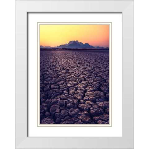 Thirst White Modern Wood Framed Art Print with Double Matting by Seo, Tiger