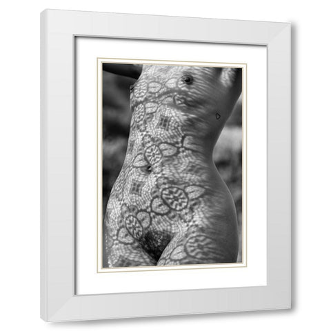 Venus White Modern Wood Framed Art Print with Double Matting by Blasko, Jan
