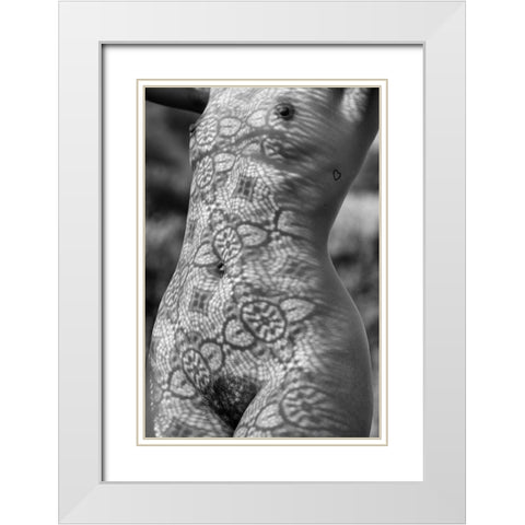 Venus White Modern Wood Framed Art Print with Double Matting by Blasko, Jan