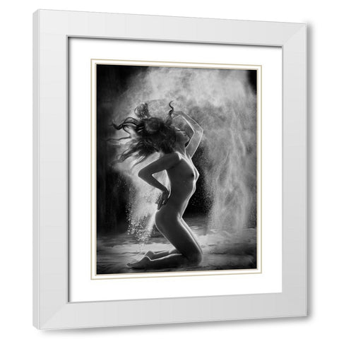 Flour Power White Modern Wood Framed Art Print with Double Matting by Finighan, Brennan