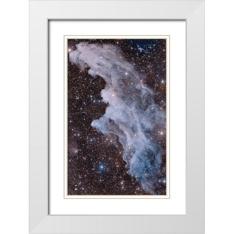 The Witch Head Nebula White Modern Wood Framed Art Print with Double Matting by Chander, Vikas