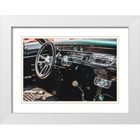 Car Interior White Modern Wood Framed Art Print with Double Matting by Mossholder, Tim