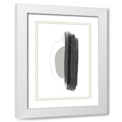 Feeling Safe White Modern Wood Framed Art Print with Double Matting by Sawall, Anastasia