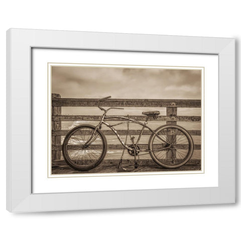 SomeoneS Treasure White Modern Wood Framed Art Print with Double Matting by Reames, Teri