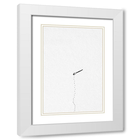 Yeti White Modern Wood Framed Art Print with Double Matting by Cederberg, Marcus