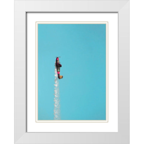DonAat press that butttooooooo.... White Modern Wood Framed Art Print with Double Matting by Cederberg, Marcus