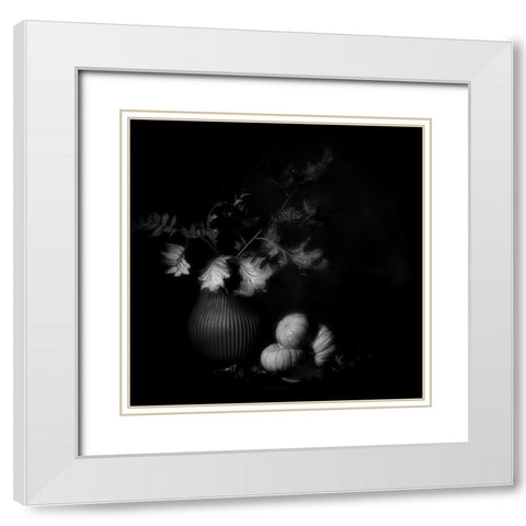 Autumn Memory. White Modern Wood Framed Art Print with Double Matting by Dingemans, Saskia