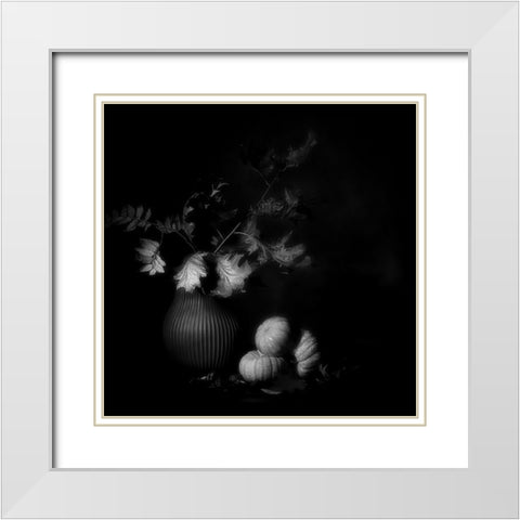 Autumn Memory. White Modern Wood Framed Art Print with Double Matting by Dingemans, Saskia