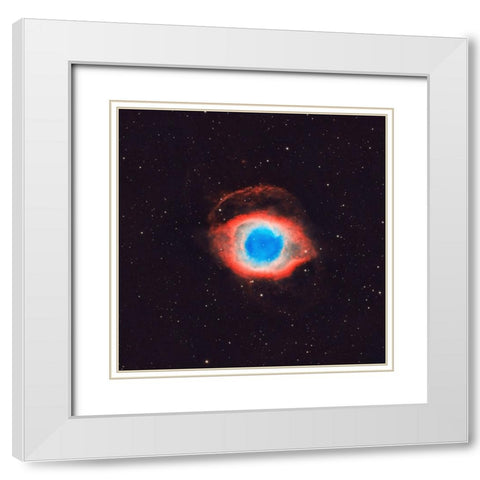 Eye of Sauron White Modern Wood Framed Art Print with Double Matting by Zhen Yu, James