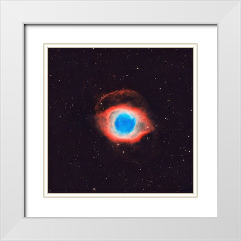 Eye of Sauron White Modern Wood Framed Art Print with Double Matting by Zhen Yu, James