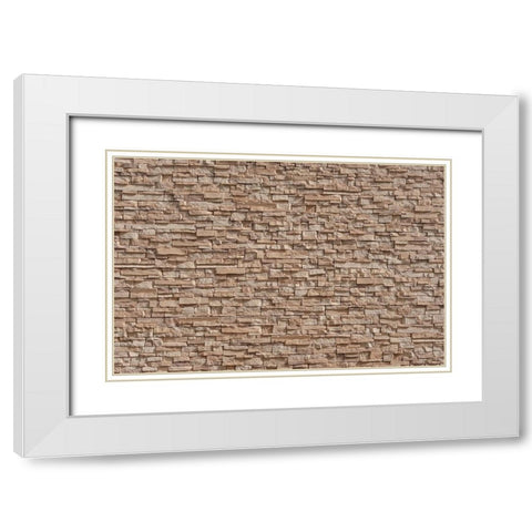 Texture 50 White Modern Wood Framed Art Print with Double Matting by 1x Studio III