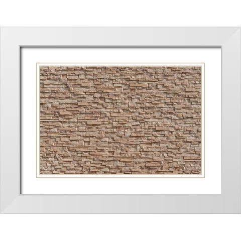 Texture 50 White Modern Wood Framed Art Print with Double Matting by 1x Studio III