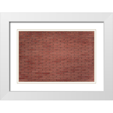 Texture 58 White Modern Wood Framed Art Print with Double Matting by 1x Studio III