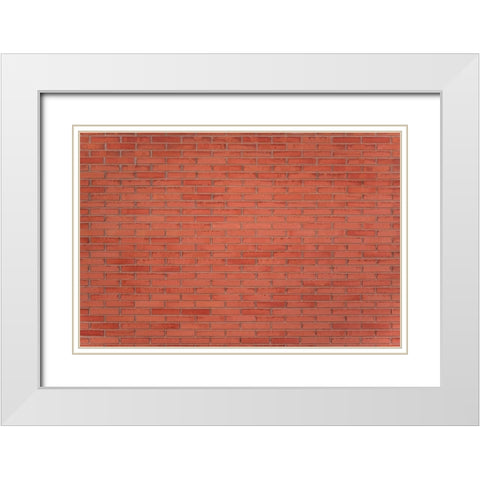 Texture 59 White Modern Wood Framed Art Print with Double Matting by 1x Studio III