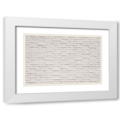 Texture 60 White Modern Wood Framed Art Print with Double Matting by 1x Studio III