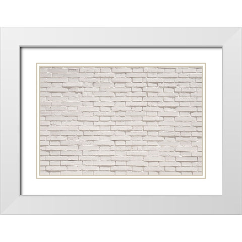 Texture 60 White Modern Wood Framed Art Print with Double Matting by 1x Studio III