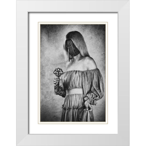 Keys Keeper White Modern Wood Framed Art Print with Double Matting by Ulfig Arps, Sandra