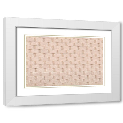 Texture 61 White Modern Wood Framed Art Print with Double Matting by 1x Studio III