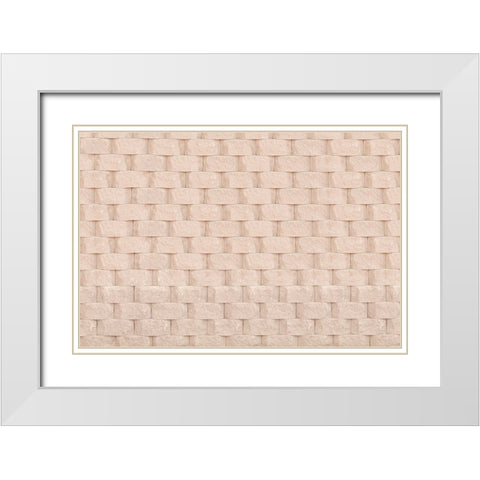Texture 61 White Modern Wood Framed Art Print with Double Matting by 1x Studio III