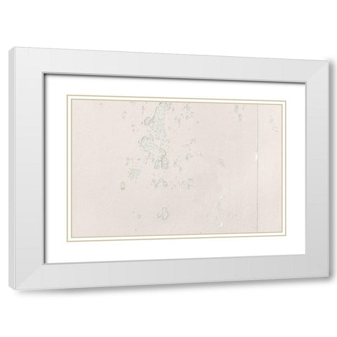 Texture 64 White Modern Wood Framed Art Print with Double Matting by 1x Studio III