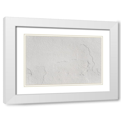 Texture 65 White Modern Wood Framed Art Print with Double Matting by 1x Studio III