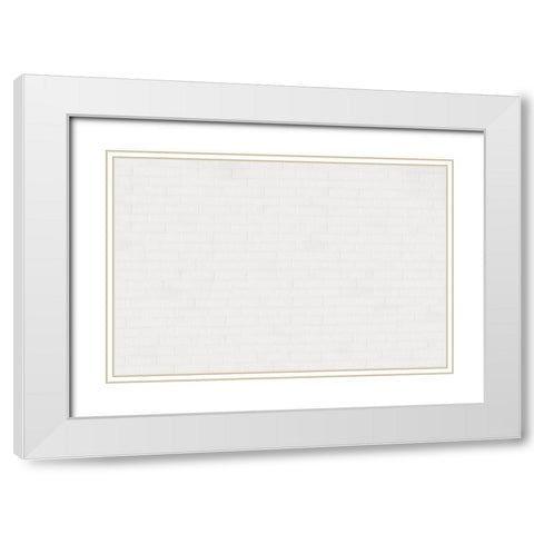 Texture 68 White Modern Wood Framed Art Print with Double Matting by 1x Studio III