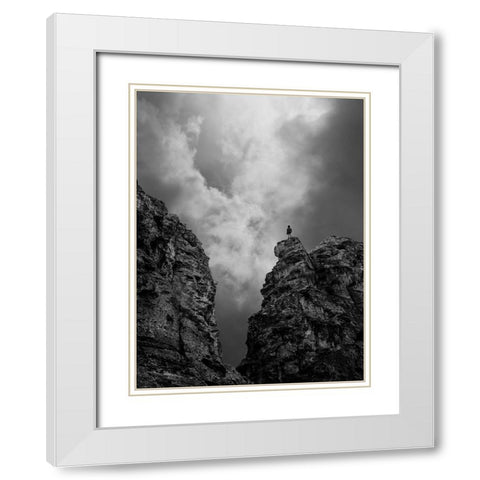 Endless Way White Modern Wood Framed Art Print with Double Matting by Noori, Saba