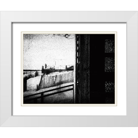 No Tomorrow White Modern Wood Framed Art Print with Double Matting by Correia, Rui