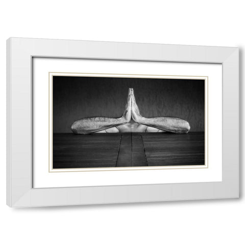 Self Portrait White Modern Wood Framed Art Print with Double Matting by Toniolo, Giorgio