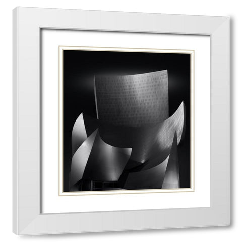 The Concert White Modern Wood Framed Art Print with Double Matting by Garcia, Helena