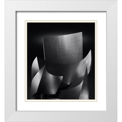 The Concert White Modern Wood Framed Art Print with Double Matting by Garcia, Helena