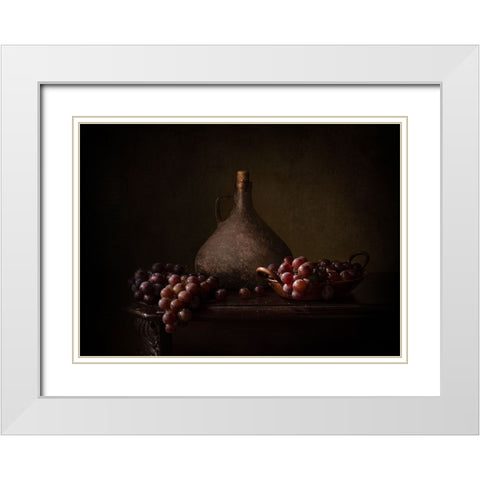 Somewhere In Time White Modern Wood Framed Art Print with Double Matting by Perfoncio, Margareth
