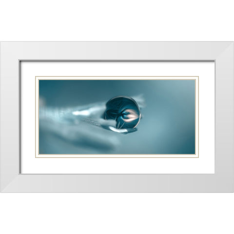 SKY White Modern Wood Framed Art Print with Double Matting by Sherin.Abdou