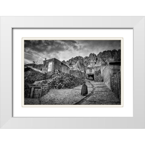 My Everyday Golgota. Documentary White Modern Wood Framed Art Print with Double Matting by Timiras, Bogdan