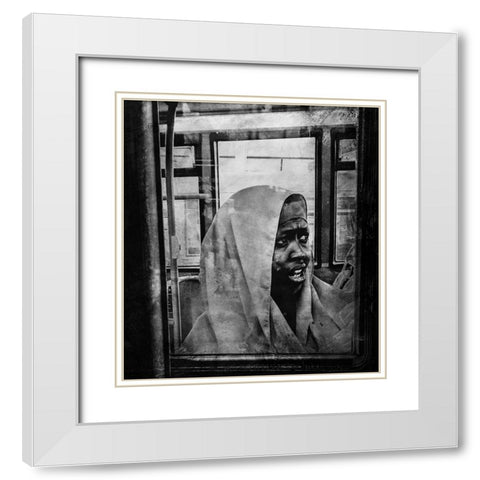 An Ordinary Woman White Modern Wood Framed Art Print with Double Matting by Fabrowski, Robert