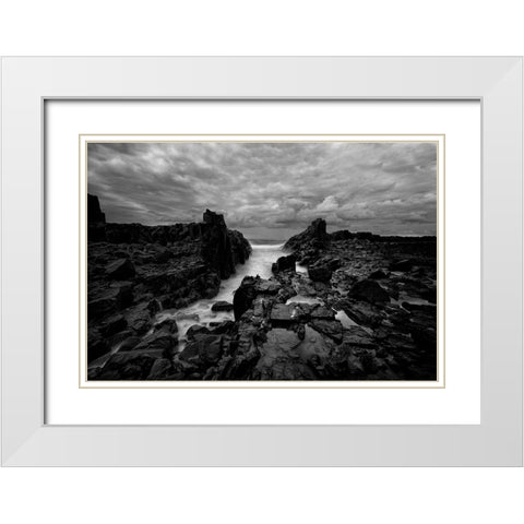 Dragons Maw White Modern Wood Framed Art Print with Double Matting by Sowter, Ashley