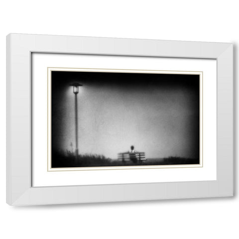 Timeout White Modern Wood Framed Art Print with Double Matting by Tanzer, Ina