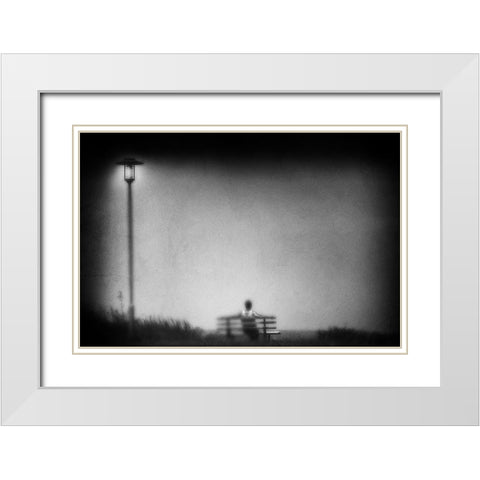 Timeout White Modern Wood Framed Art Print with Double Matting by Tanzer, Ina