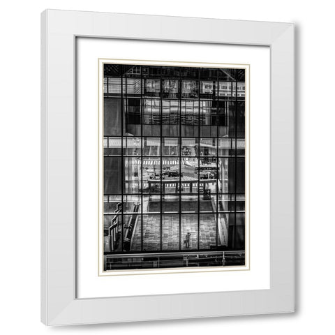 Reflection White Modern Wood Framed Art Print with Double Matting by Sakamoto, Haruyo