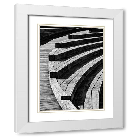 Curves, 18 White Modern Wood Framed Art Print with Double Matting by Beavis, Andrew