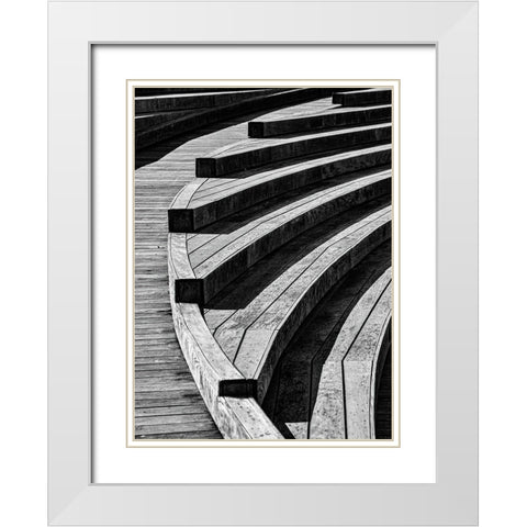 Curves, 18 White Modern Wood Framed Art Print with Double Matting by Beavis, Andrew