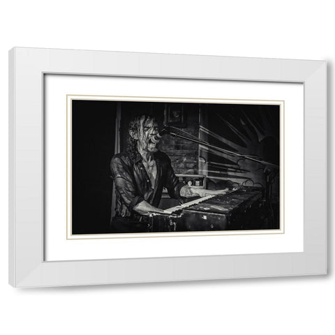 James Leg White Modern Wood Framed Art Print with Double Matting by Ilijic, Dejan
