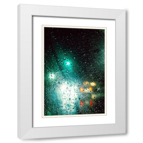 Rainyday White Modern Wood Framed Art Print with Double Matting by Hasegawa, Takashi
