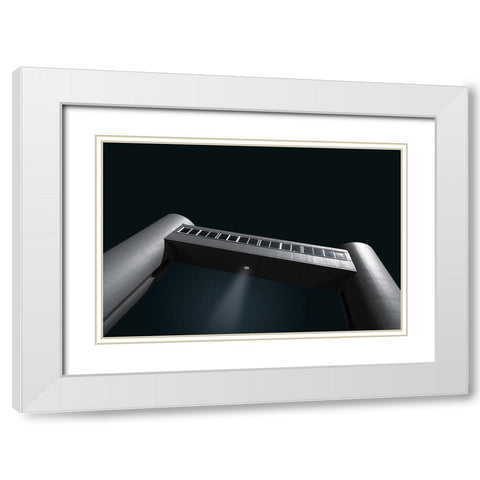 The Recognizer White Modern Wood Framed Art Print with Double Matting by Weber, Roland