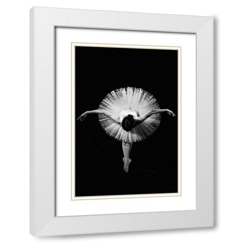 Finale White Modern Wood Framed Art Print with Double Matting by Suntiniwat, Pattanawit
