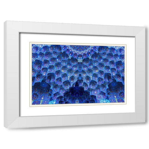 The miracle of architecture White Modern Wood Framed Art Print with Double Matting by Mohammad Hossein, Hamid